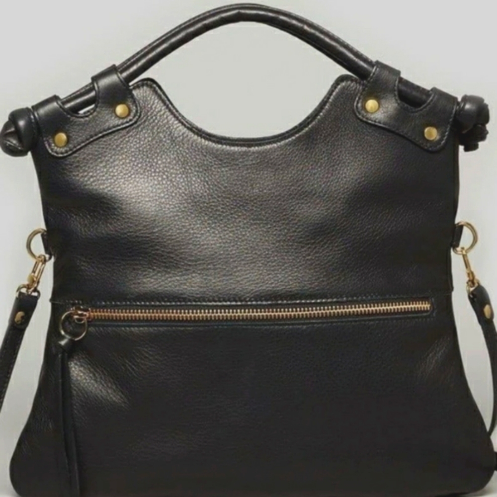 PIETRO Alessandro black leather purse hand bag
